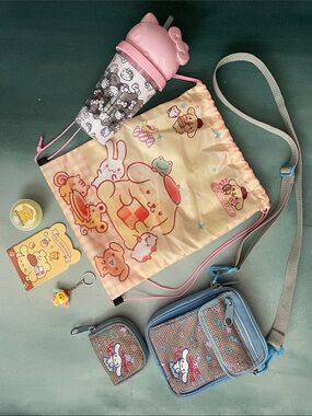 Sanrio Hello Kitty Cinnamoroll Crossbody Bag Purse + Wallet + More